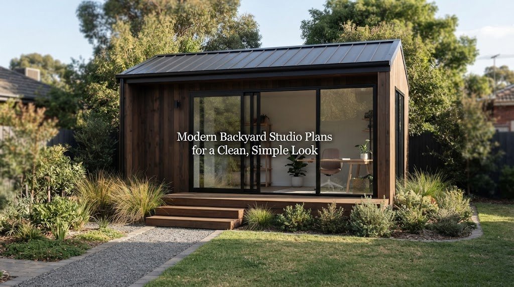 Modern Backyard Studio Plans for a Clean, Simple Look