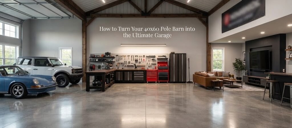How to Turn Your 40×60 Pole Barn into the Ultimate Garage