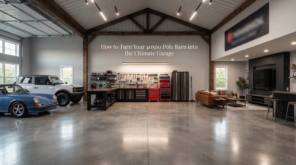 How to Turn Your 40×60 Pole Barn into the Ultimate Garage