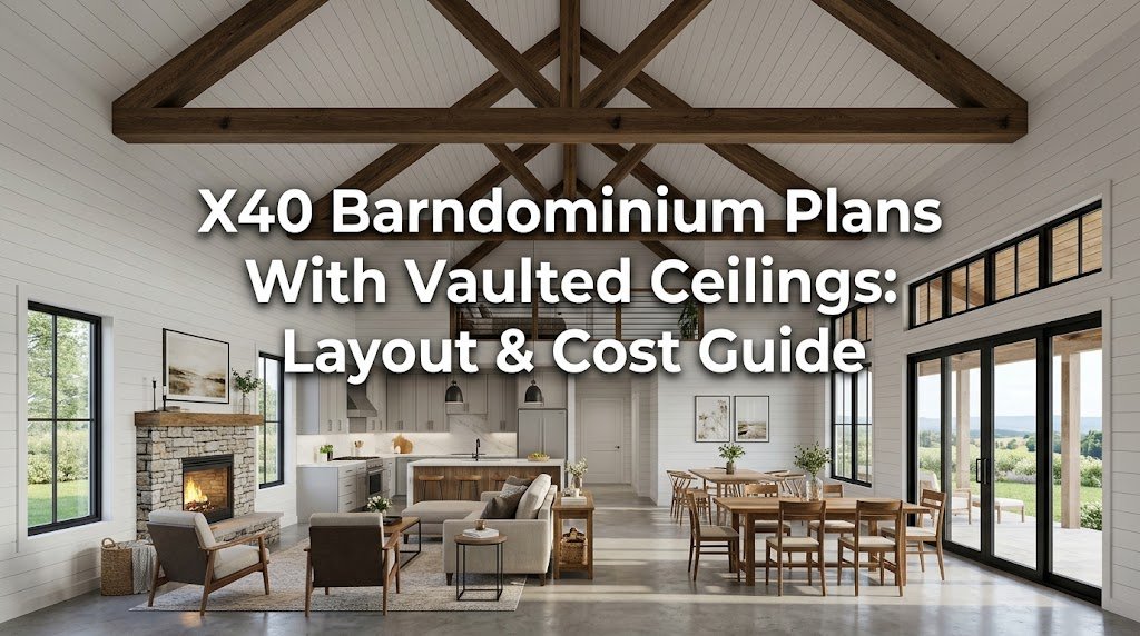 X40 Barndominium Plans with Vaulted Ceilings: Layout Details