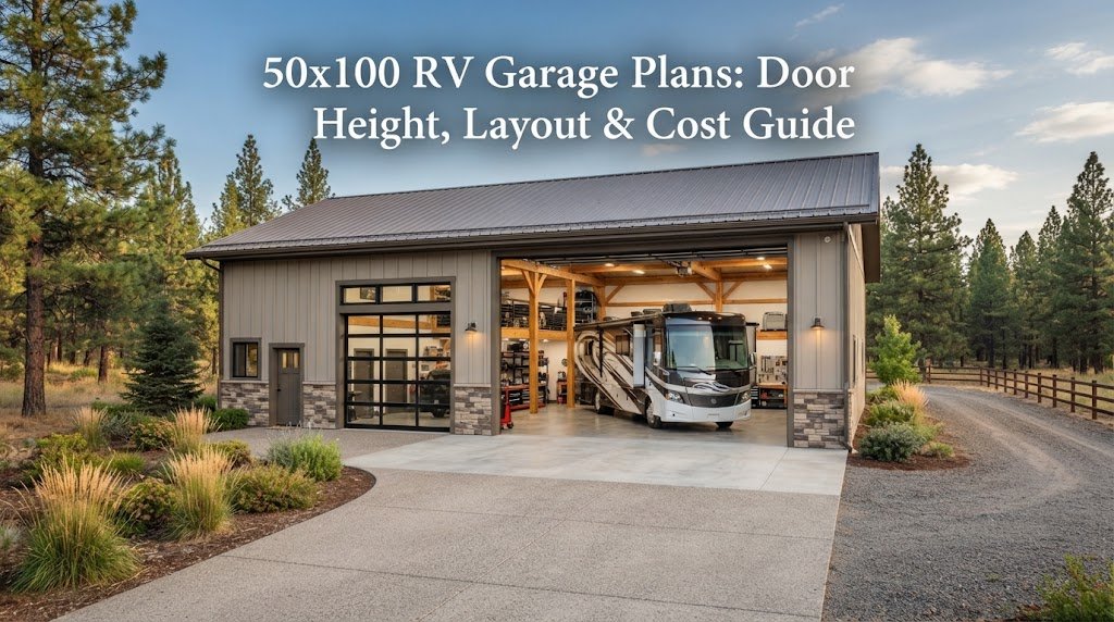 50×100 RV Garage Plans: Door Height, Layout & Cost Guide