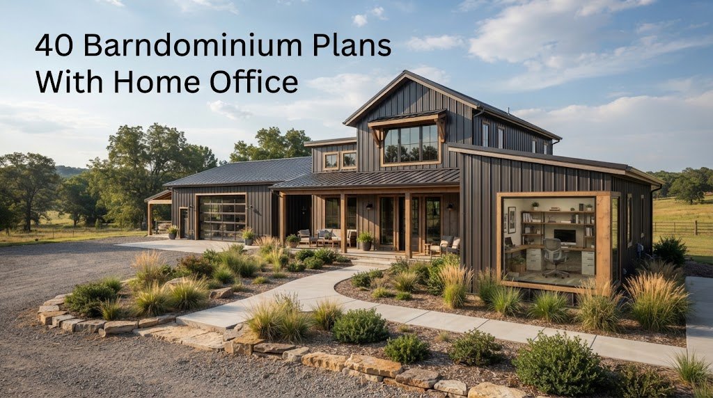 40 Barndominium Plans with Home Office for Homeowners