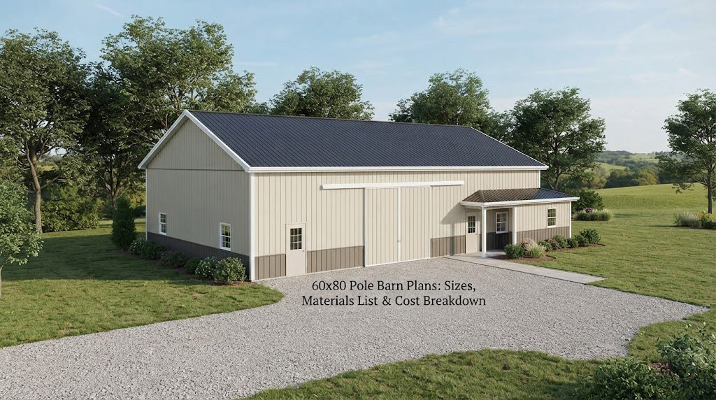 60×80 Pole Barn Plans: Sizes, Materials List & Cost Breakdown