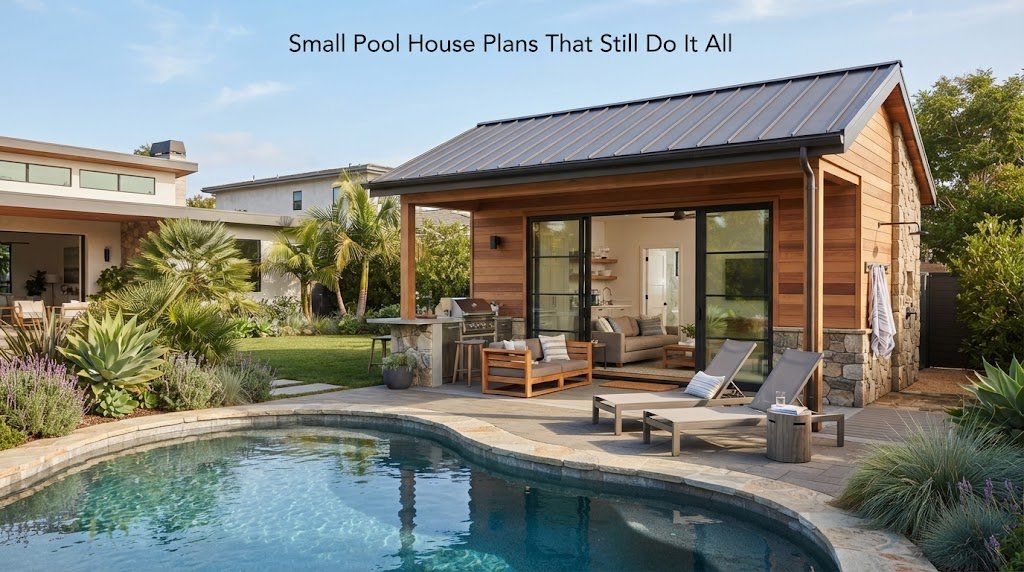 Small Pool House Plans That Still Do It All