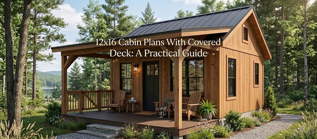 12×16 Cabin Plans with Covered Decks for Smart Living