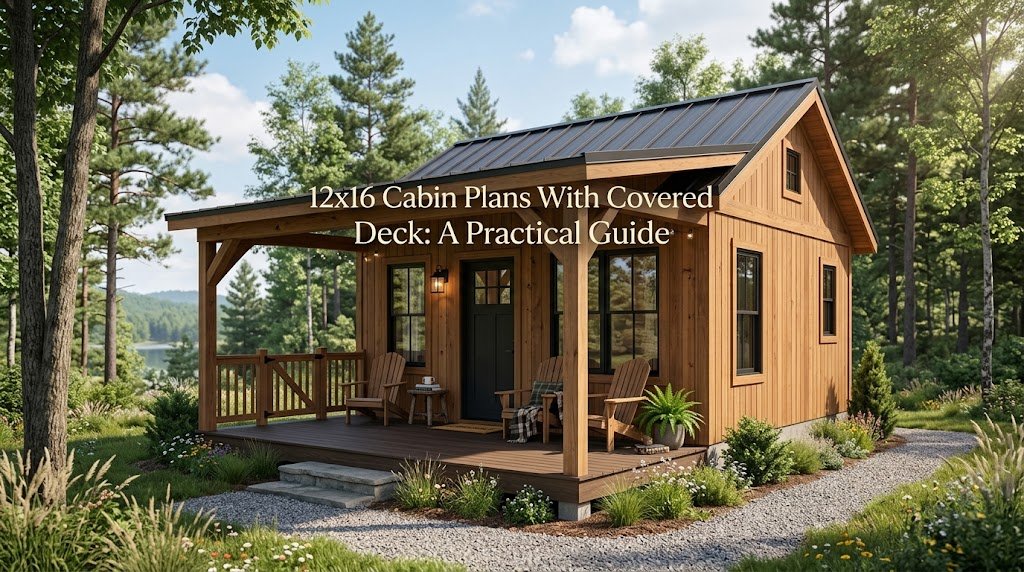 12×16 Cabin Plans with Covered Decks for Smart Living