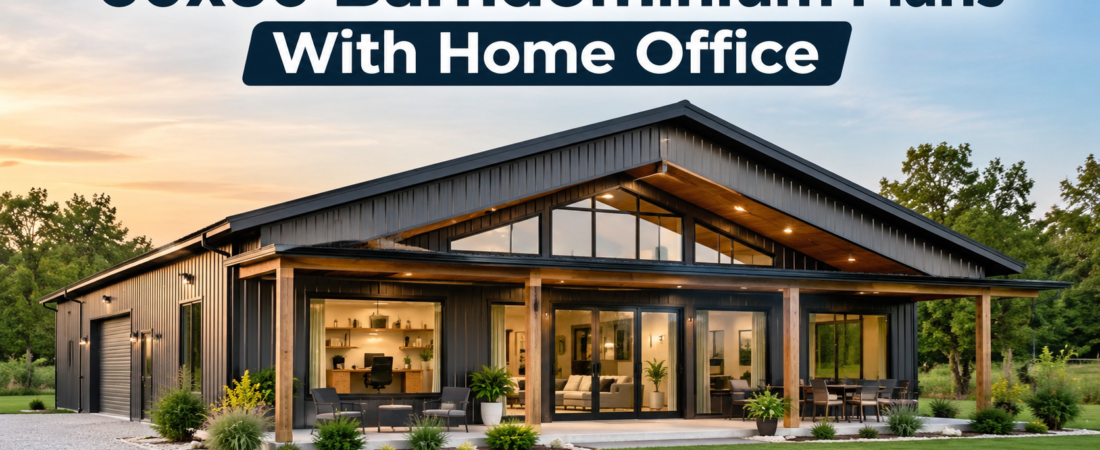 60×60 Barndominium Plans with Home Office Integration