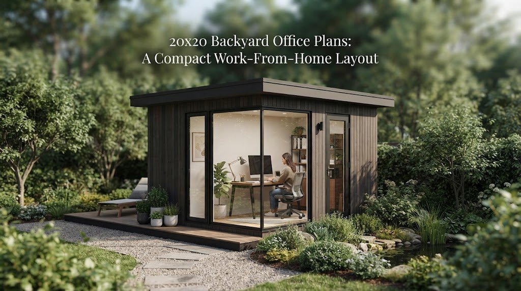 20×20 Backyard Office Plans: A Compact Work-From-Home Layout