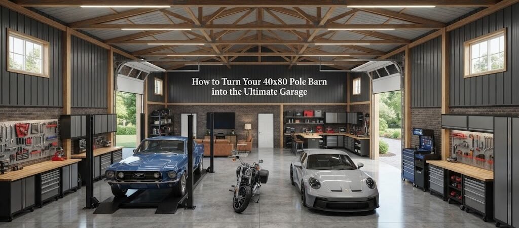 How to Turn Your 40×80 Pole Barn into the Ultimate Garage