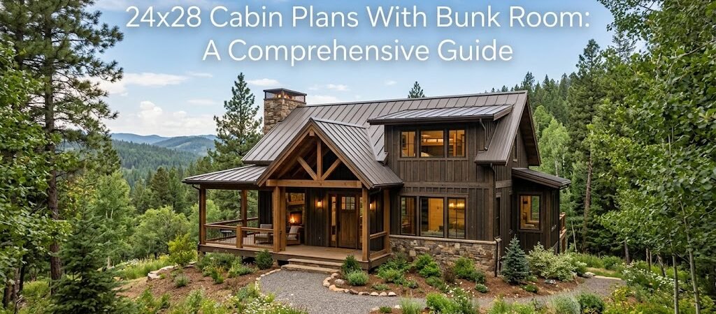24×28 Cabin Plans with Bunk Room: Efficient Designs Explored