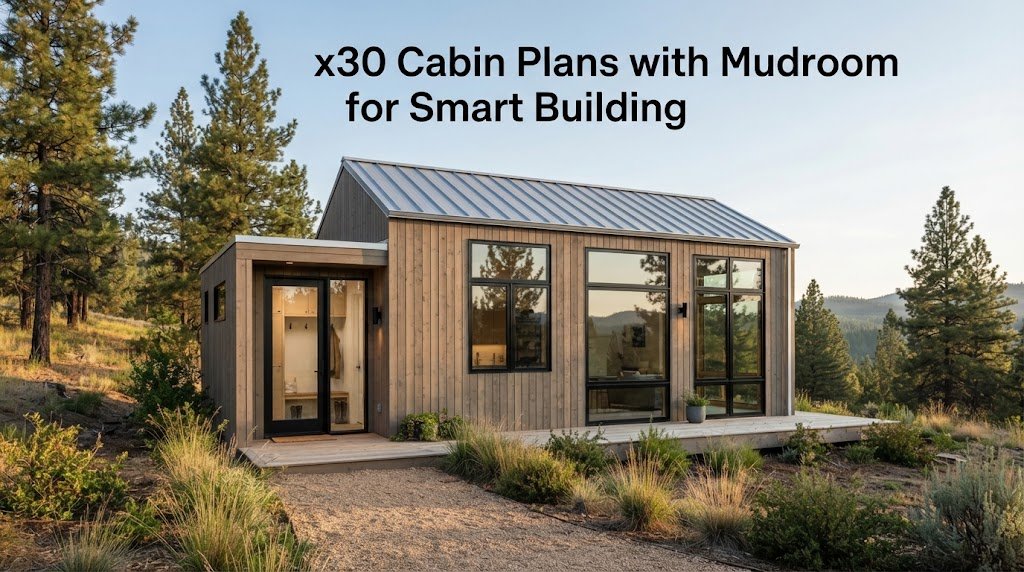 x30 Cabin Plans with Mudroom: Optimize Functionality