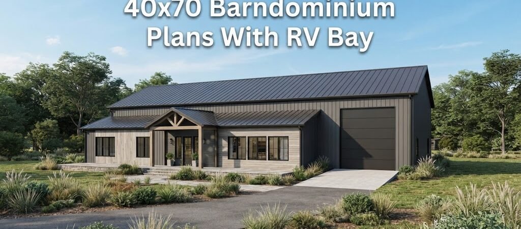 40×70 Barndominium Plans with RV Bay: Ideal Living Space
