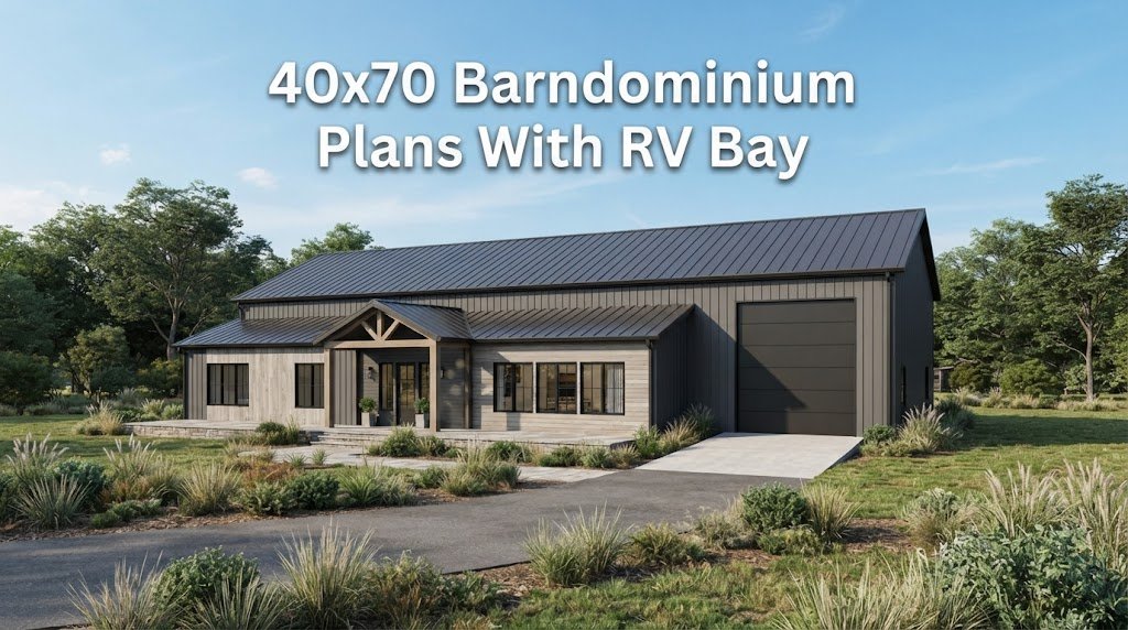 40×70 Barndominium Plans with RV Bay: Ideal Living Space