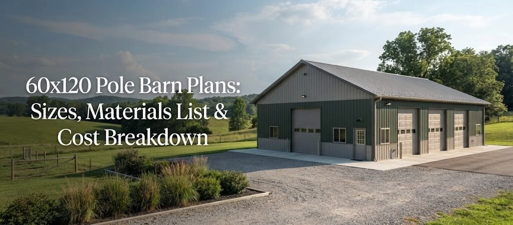 60×120 Pole Barn Plans: Sizes, Materials List & Cost Breakdown