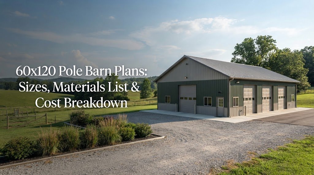 60×120 Pole Barn Plans: Sizes, Materials List & Cost Breakdown