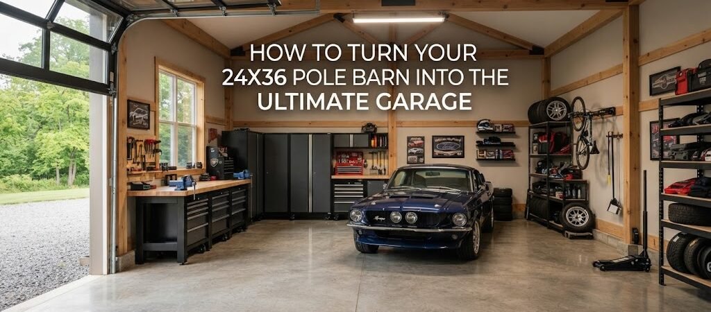 How to Turn Your 24×36 Pole Barn into the Ultimate Garage