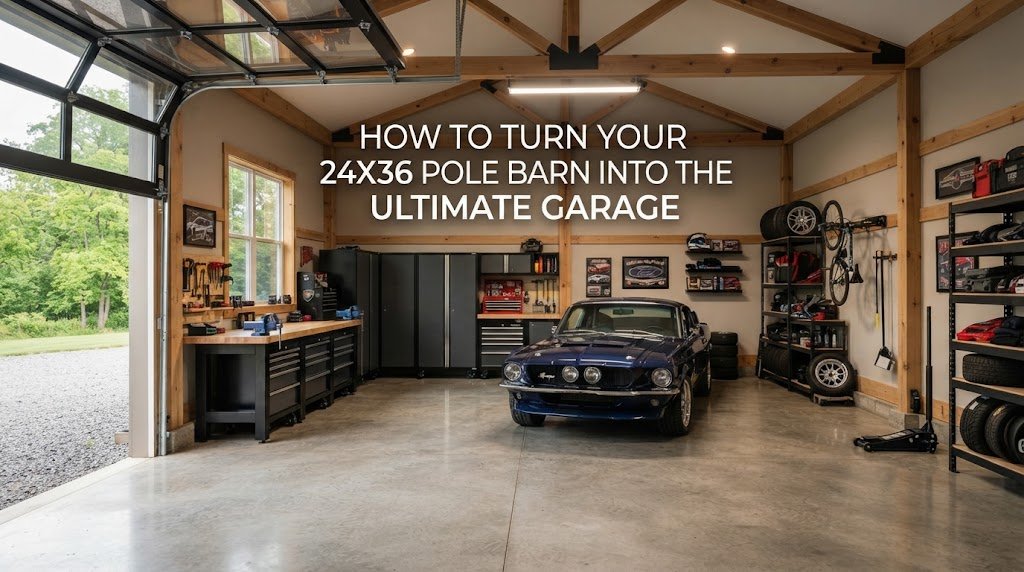 How to Turn Your 24×36 Pole Barn into the Ultimate Garage