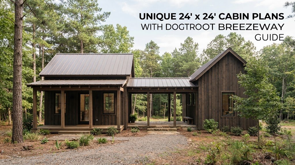 x24 Cabin Plans with Dogtrot Breezeway: Your Design Guide