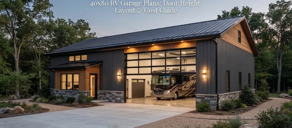 40×80 RV Garage Plans: Door Height, Layout & Cost Guide