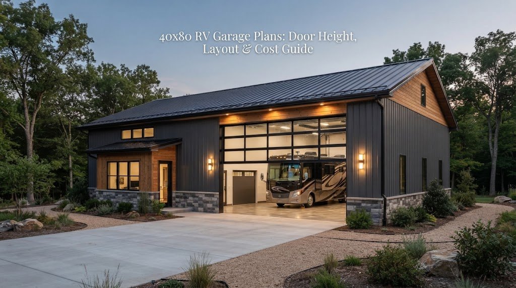 40×80 RV Garage Plans: Door Height, Layout & Cost Guide