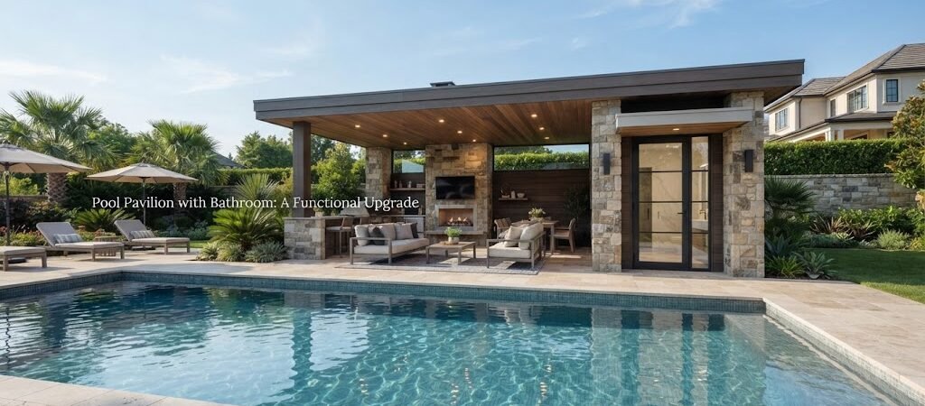 Pool Pavilion with Bathroom: A Functional Upgrade
