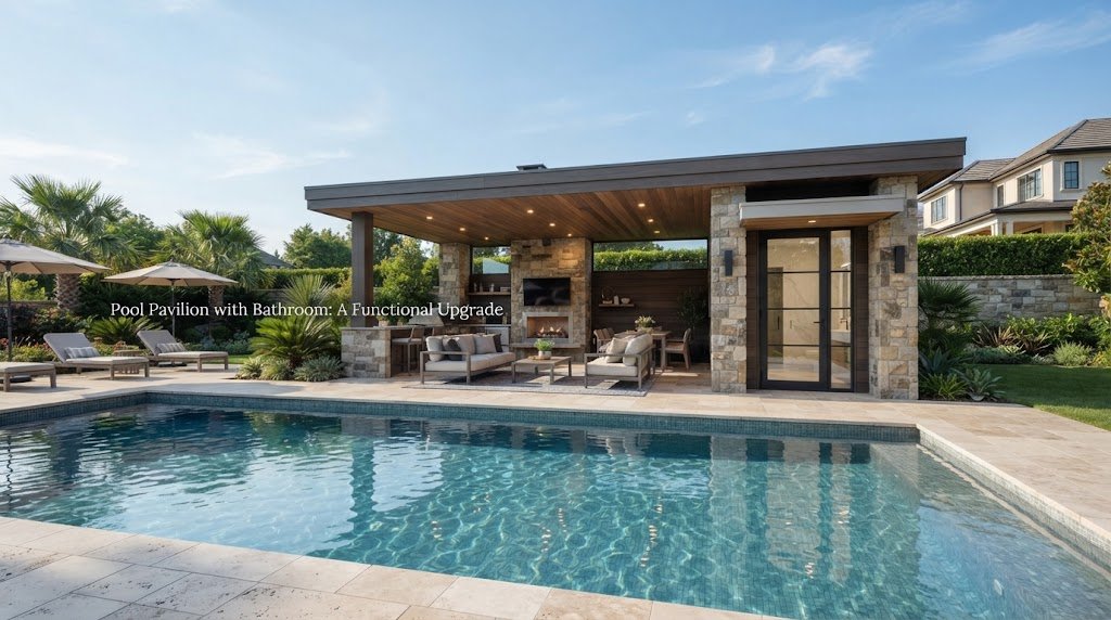 Pool Pavilion with Bathroom: A Functional Upgrade