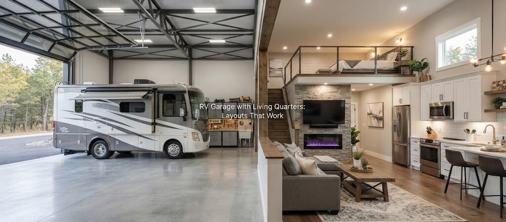 RV Garage with Living Quarters: Layouts That Work