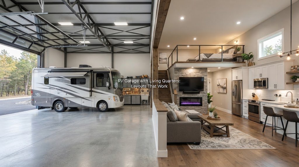 RV Garage with Living Quarters: Layouts That Work