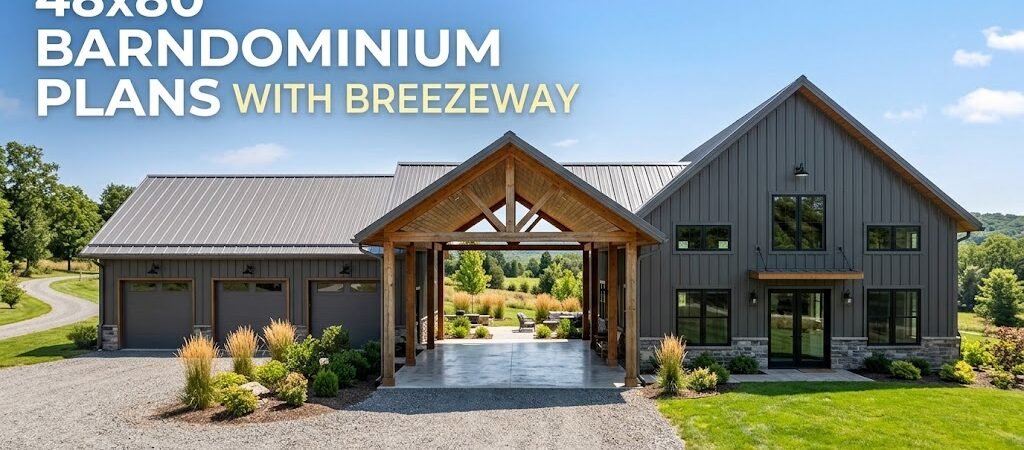 48×80 Barndominium Plans: Breezeway Insights