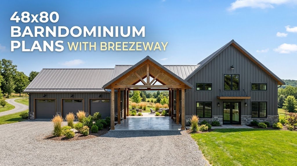 48×80 Barndominium Plans: Breezeway Insights