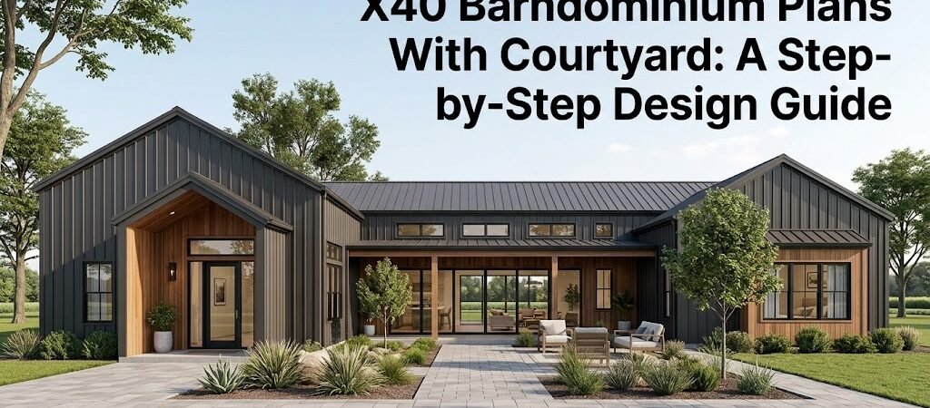 X40 Barndominium Plans with Courtyard Design Guide