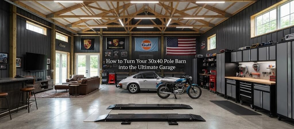 How to Turn Your 30×40 Pole Barn into the Ultimate Garage