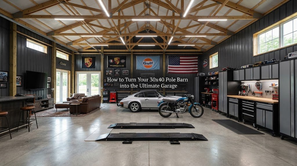 How to Turn Your 30×40 Pole Barn into the Ultimate Garage