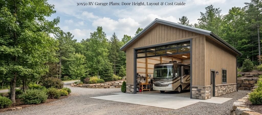 30×50 RV Garage Plans: Door Height, Layout & Cost Guide