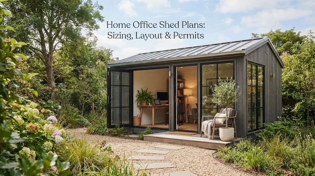 Home Office Shed Plans: Sizing, Layout & Permits