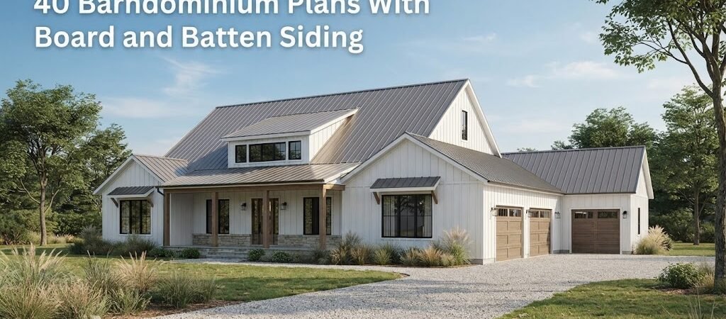 Explore 40 Barndominium Plans with Board and Batten Siding