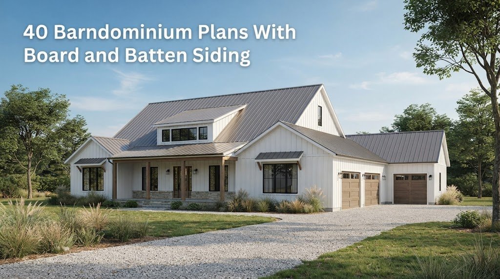 Explore 40 Barndominium Plans with Board and Batten Siding