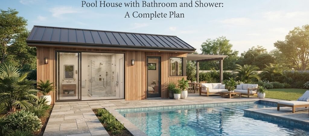 Pool House with Bathroom and Shower: A Complete Plan