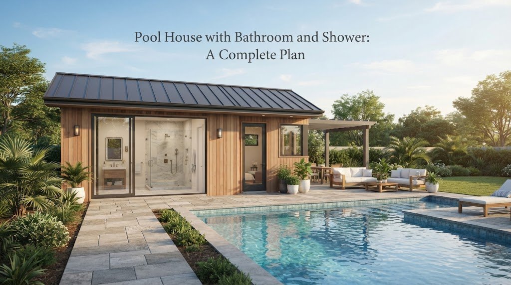 Pool House with Bathroom and Shower: A Complete Plan