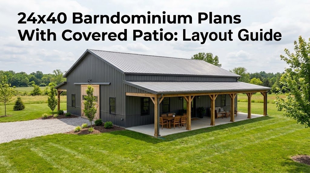 24×40 Barndominium Plans with Covered Patio Guide