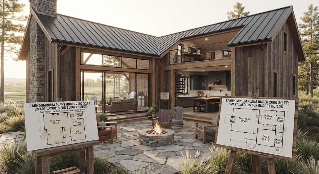 Barndominium Plans Under 2000 Sq Ft: Affordable Smart Layouts