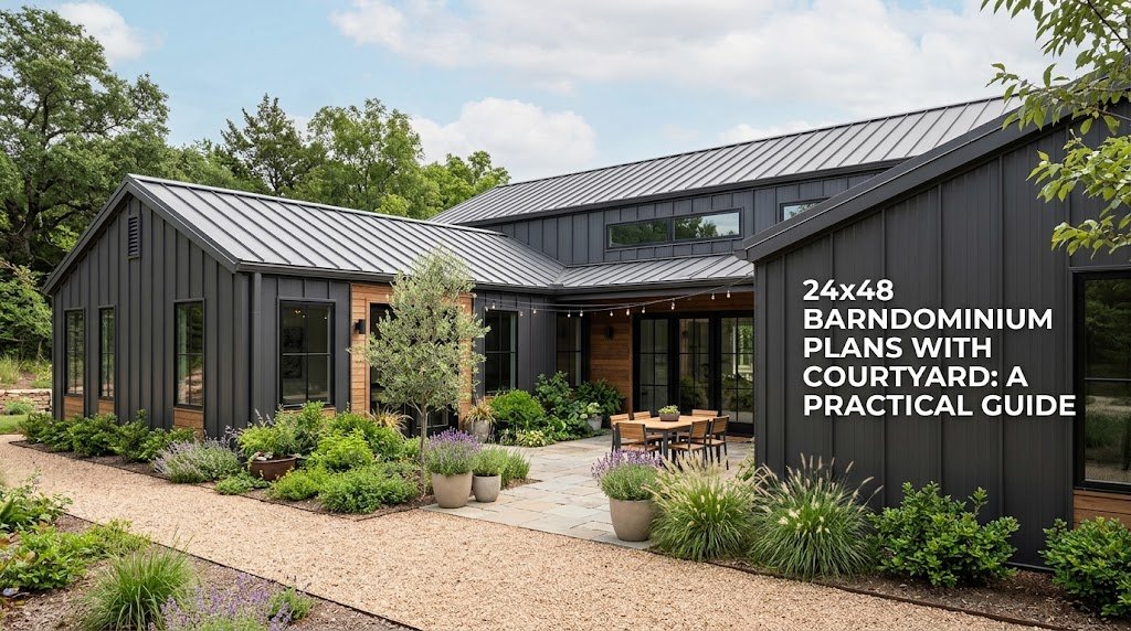 24×48 Barndominium Plans with Courtyard: Discover Unique Benefits