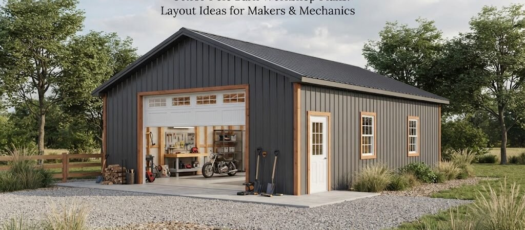 30×40 Pole Barn Workshop Plans: Layout Ideas for Makers & Mechanics