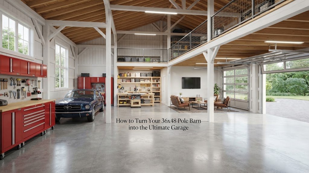How to Turn Your 36×48 Pole Barn into the Ultimate Garage