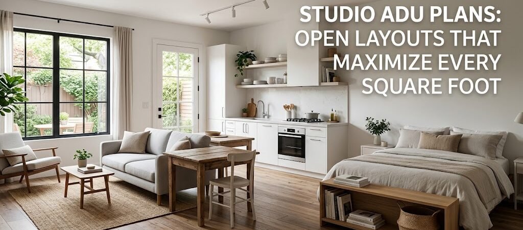 Studio ADU Plans: Optimal Open Layouts for Small Spaces