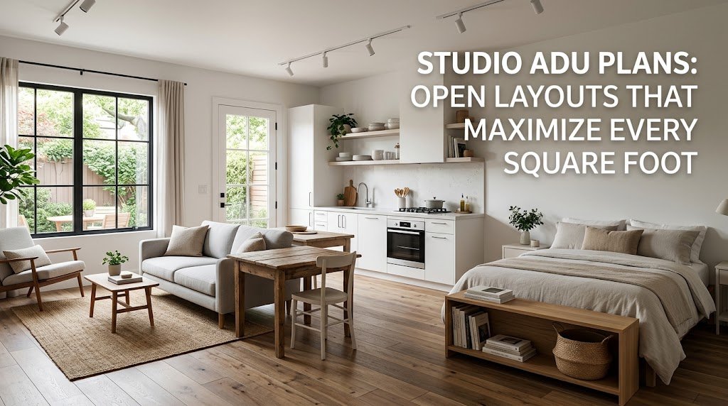 Studio ADU Plans: Optimal Open Layouts for Small Spaces