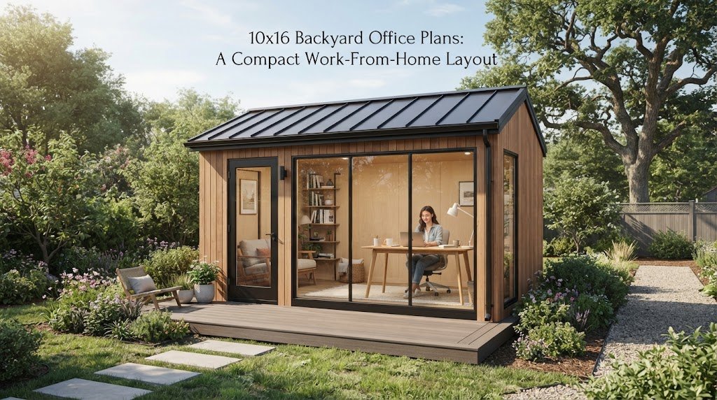 10×16 Backyard Office Plans: A Compact Work-From-Home Layout