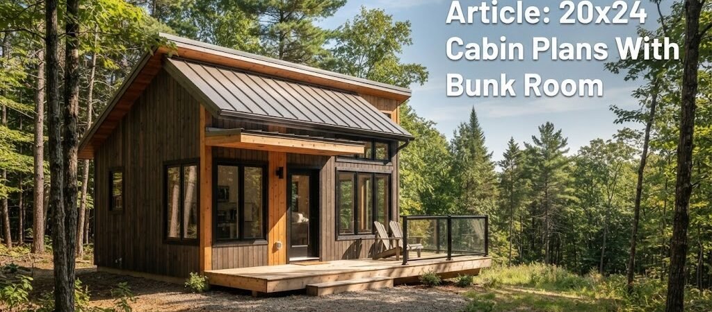 20×24 Cabin Plans With Bunk Room: Space-Savvy Designs