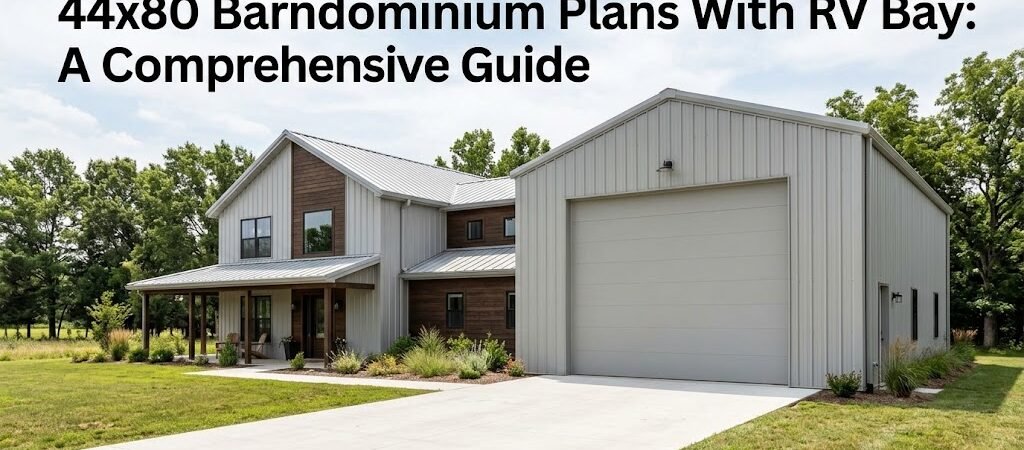 44×80 Barndominium Plans with RV Bay for Optimal Living