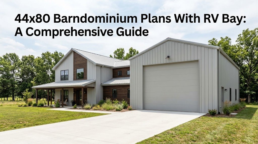 44×80 Barndominium Plans with RV Bay for Optimal Living